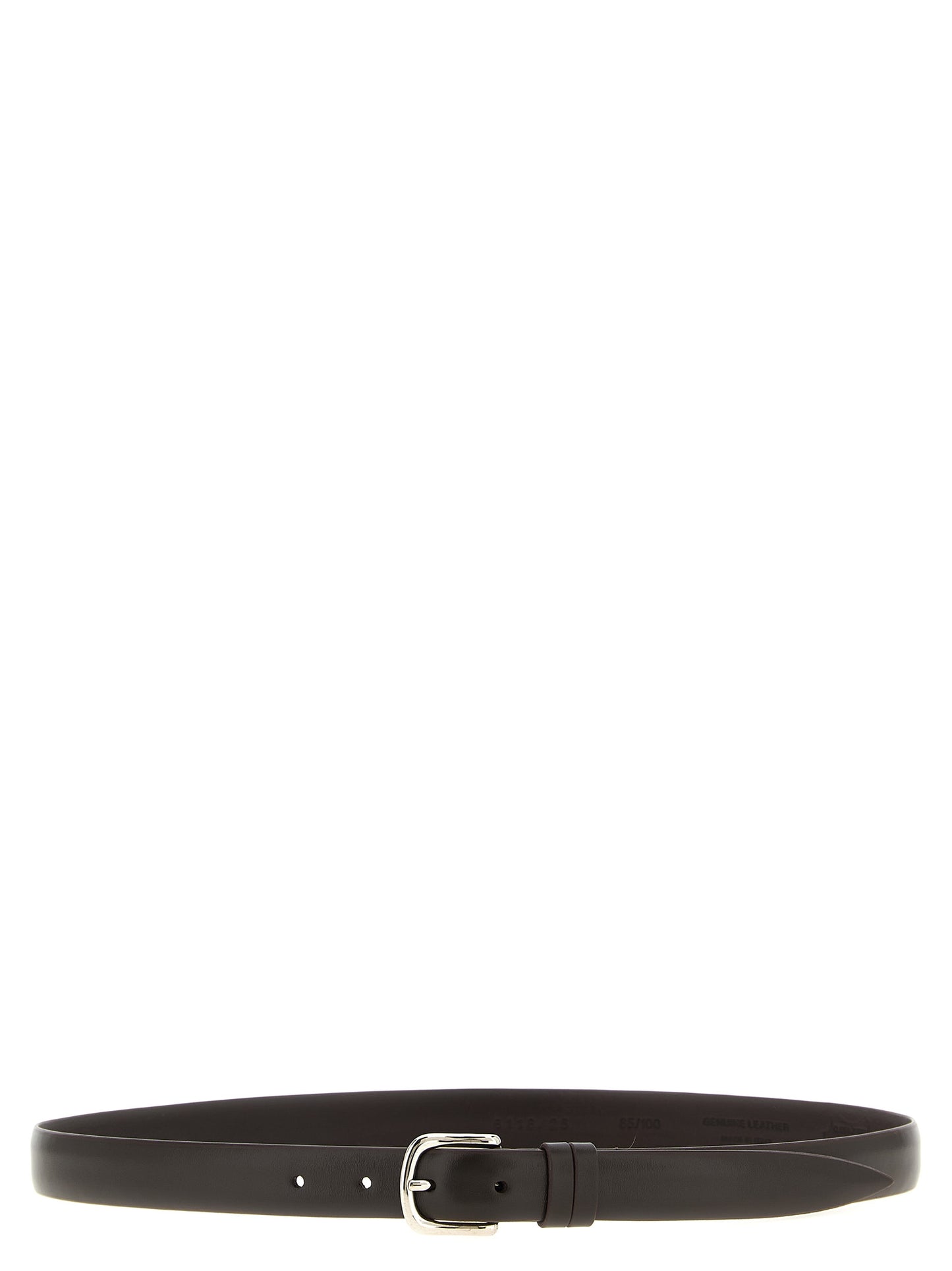 Belt by ZERBINI CLAUDIO for men in leather & metal brown features a bohemian chic silhouette, showcasing the bohemian chic Leather & Metal Belt design with a sophisticated bohemian chic finish.