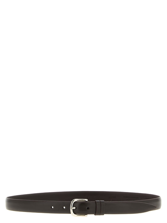 Belt by ZERBINI CLAUDIO for men in leather & metal brown features a bohemian chic silhouette, showcasing the bohemian chic Leather & Metal Belt design with a sophisticated bohemian chic finish.