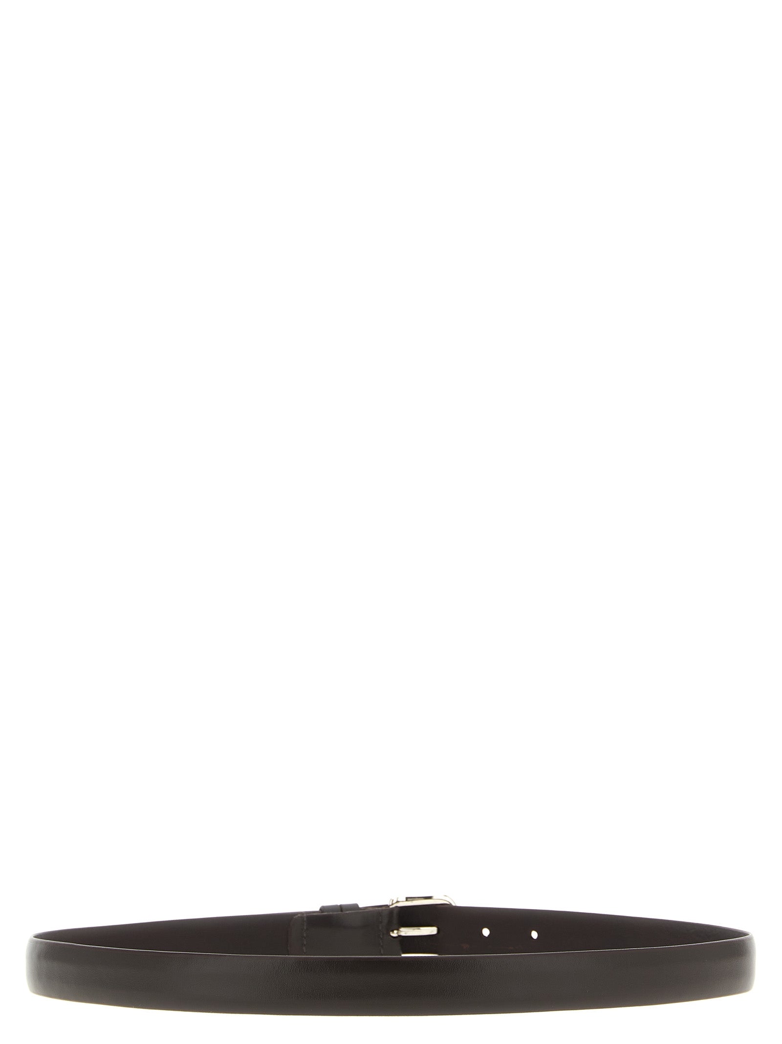 Belt by ZERBINI CLAUDIO for men in leather & metal brown features an artisanal finish, elegantly showcasing the signature style and artisanal craftsmanship of the Leather & Metal Belt design.