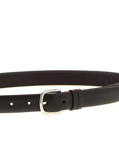 Belt by ZERBINI CLAUDIO for men in leather & metal brown presents a artisanal silhouette from the Leather & Metal Belt collection, showcasing an artisanal design and refined craftsmanship for a artisanal look.