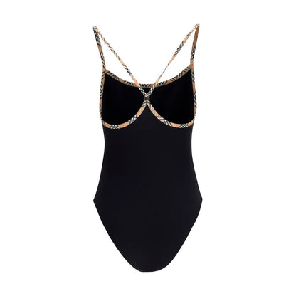 One-Piece Swimsuit by Burberry for women in stretch polyamide black & signature features an jaw dropping silhouette, showcasing the jaw dropping Women's Stretch Polyamide One-Piece Swimsuit design with a sophisticated cut for a jaw dropping finish.