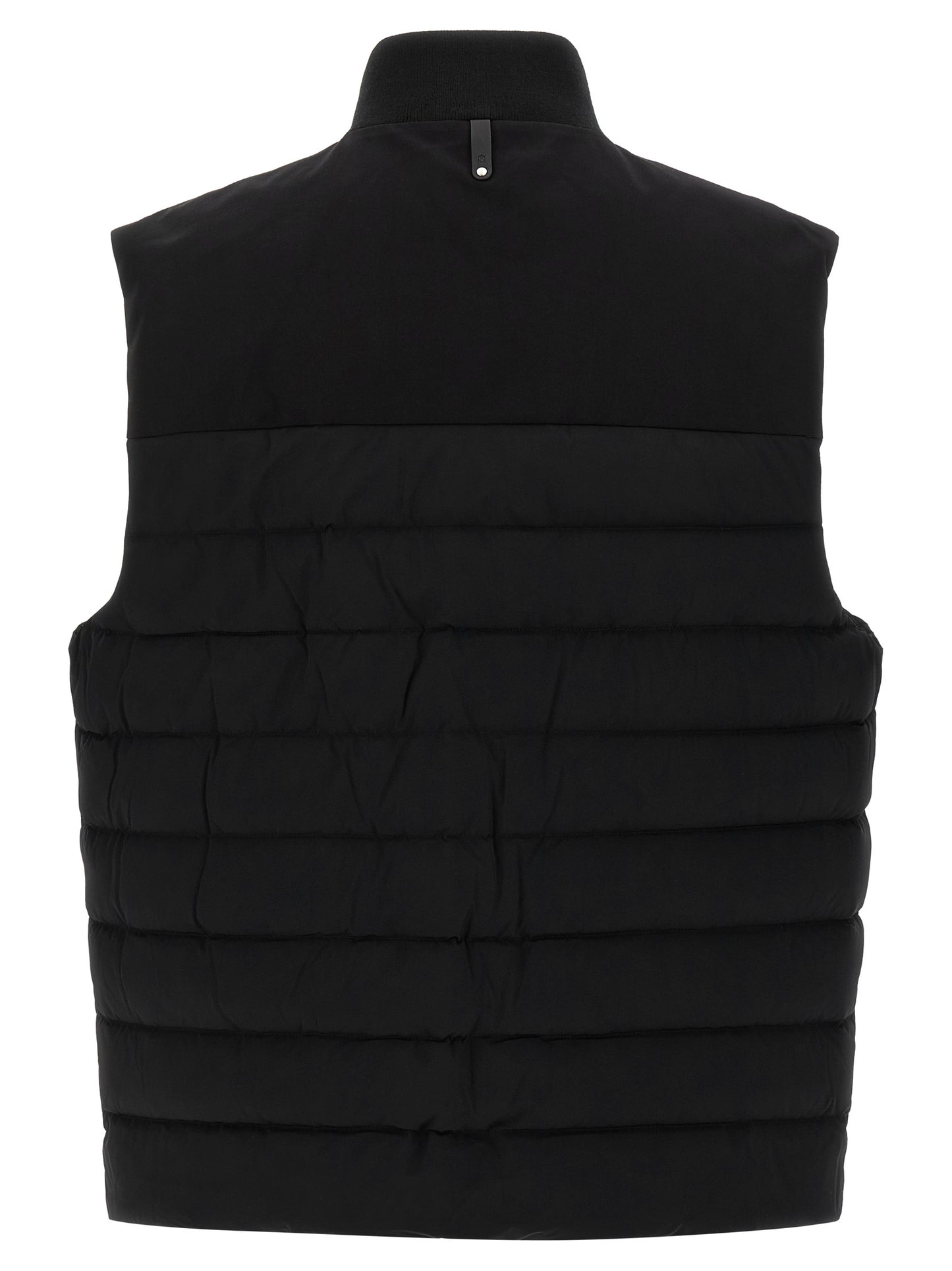 Vest by Mackage for men in stretch nylon black & signature features a stylish silhouette, showcasing distinct pockets & insulated and a refined for a truly stylish finish.