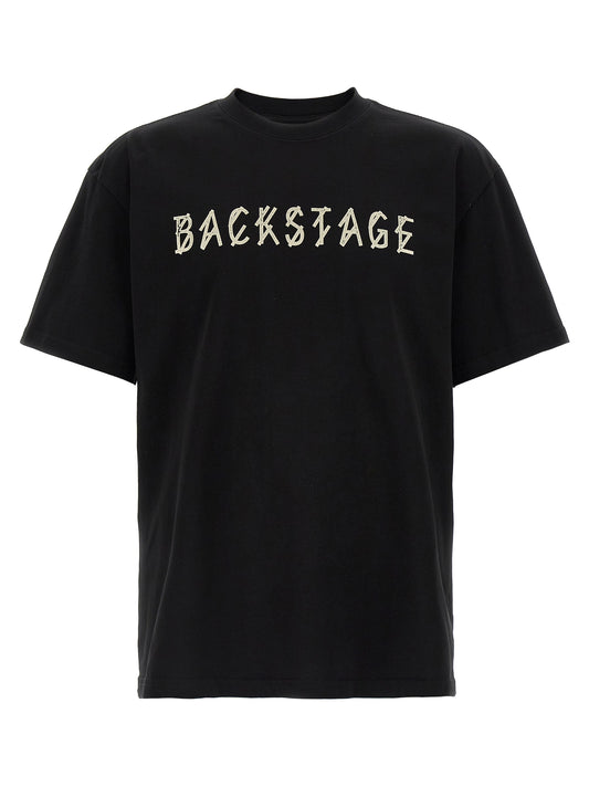T-Shirt by 44 Label Group for men in cotton black & print showcases a unassuming silhouette, artfully detailed with a refined crew neckline and unassuming short-sleeve for a sophisticated, contemporary look.