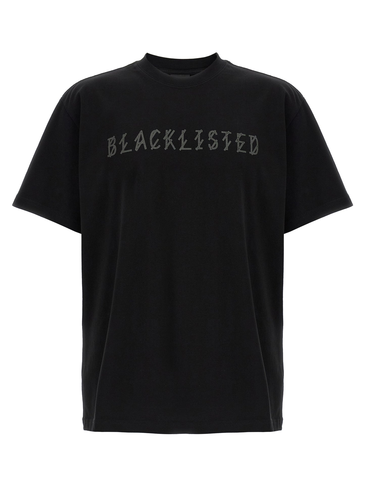 T-Shirt by 44 Label Group for men in cotton black & print features a plush silhouette, showcasing a sophisticated crew neckline and for a truly plush finish.
