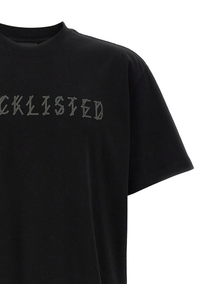 T-Shirt by 44 Label Group for men in cotton black & print showcases a chic silhouette, artfully detailed with a chic and for a chic finish.