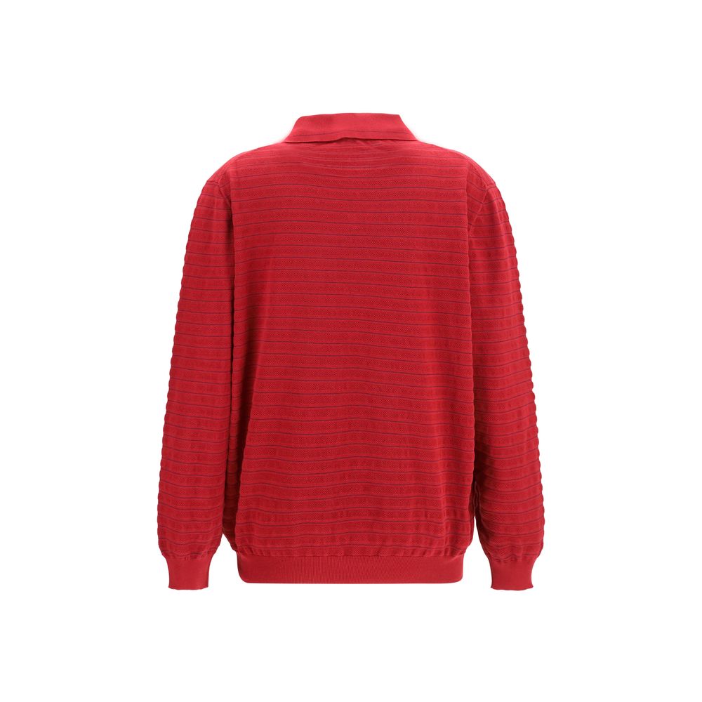 Sweatshirt by Miu Miu for women in cotton bordeaux, signature & striped features an magnificent silhouette, showcasing a sophisticated v-neck neckline and detail for a truly magnificent finish.