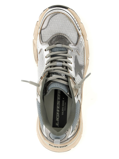 Sneakers by Golden Goose for women in viscose tu polyester polyurethane leather silver presents a on trend silhouette from the Star Women's Chunky Viscose TU Polyester Polyurethane Leather Sneakers collection, showcasing a on trend chunky style for an elevated aesthetic.