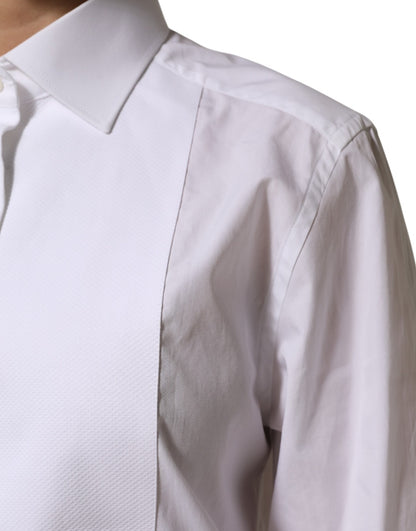 Dolce & Gabbana Women's Slim Long-Sleeve Cotton Dress Shirt - White