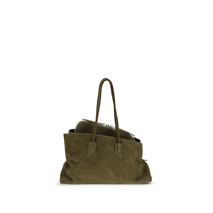 Shoulder Bag by The Attico for women in bos taurus calf suede leather bicolour & signature features a distinguished silhouette, showcasing a secure zipper and distinguished with versatile shoulder-strap & handle for a distinguished finish.