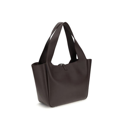 Shoulder Bag by Saint Laurent for women in bos taurus calf grained & suede leather brown presents a versatile silhouette, showcasing a secure zipper and versatile with versatile shoulder-strap for a sophisticated look.
