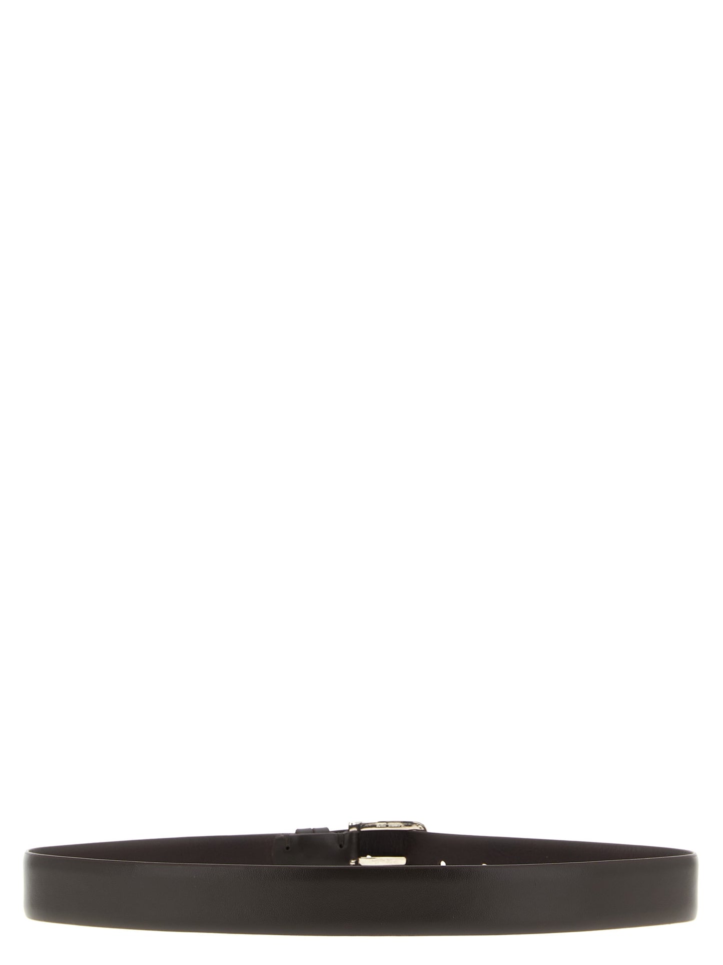 Belt by ZERBINI CLAUDIO for men in leather & metal brown features a bohemian chic silhouette, showcasing the bohemian chic Leather & Metal Belt design with a sophisticated bohemian chic finish.