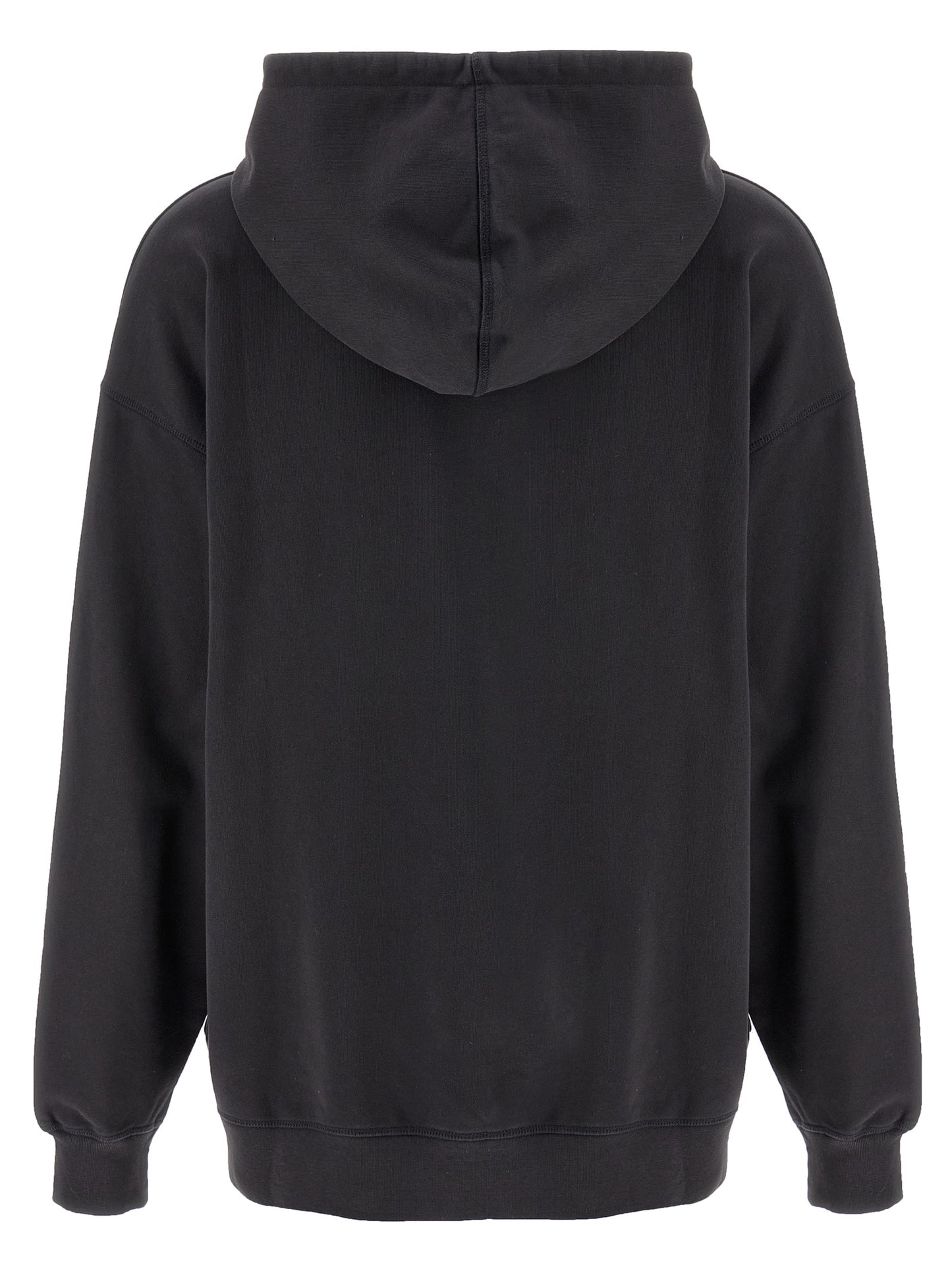 Sweatshirt Hoodie by Ganni for women in plush organic cotton cherry, gray & print features a authentic silhouette, showcasing a sophisticated hooded neckline and authentic detail for a refined finish.