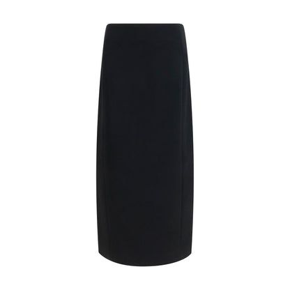 Skirt by Khaite for women in polyester & cetate black showcases a sultry silhouette, elegantly defined by its long and the sophisticated sultry design of the Japanese Women's Polyester & cetate Long Skirt.