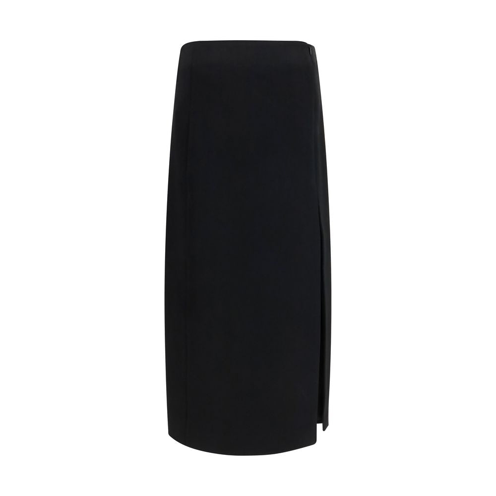 Skirt by Khaite for women in polyester & cetate black features a captivating silhouette, showcasing the captivating Japanese Women's Polyester & cetate Long Skirt design with a sophisticated long for a captivating look.