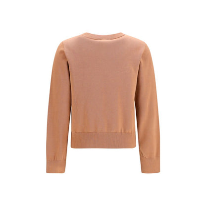 Sweatshirt by Ganni for women in cotton beige, cherry & print features an exquisite silhouette, showcasing and crew neckline details for a exquisite look.
