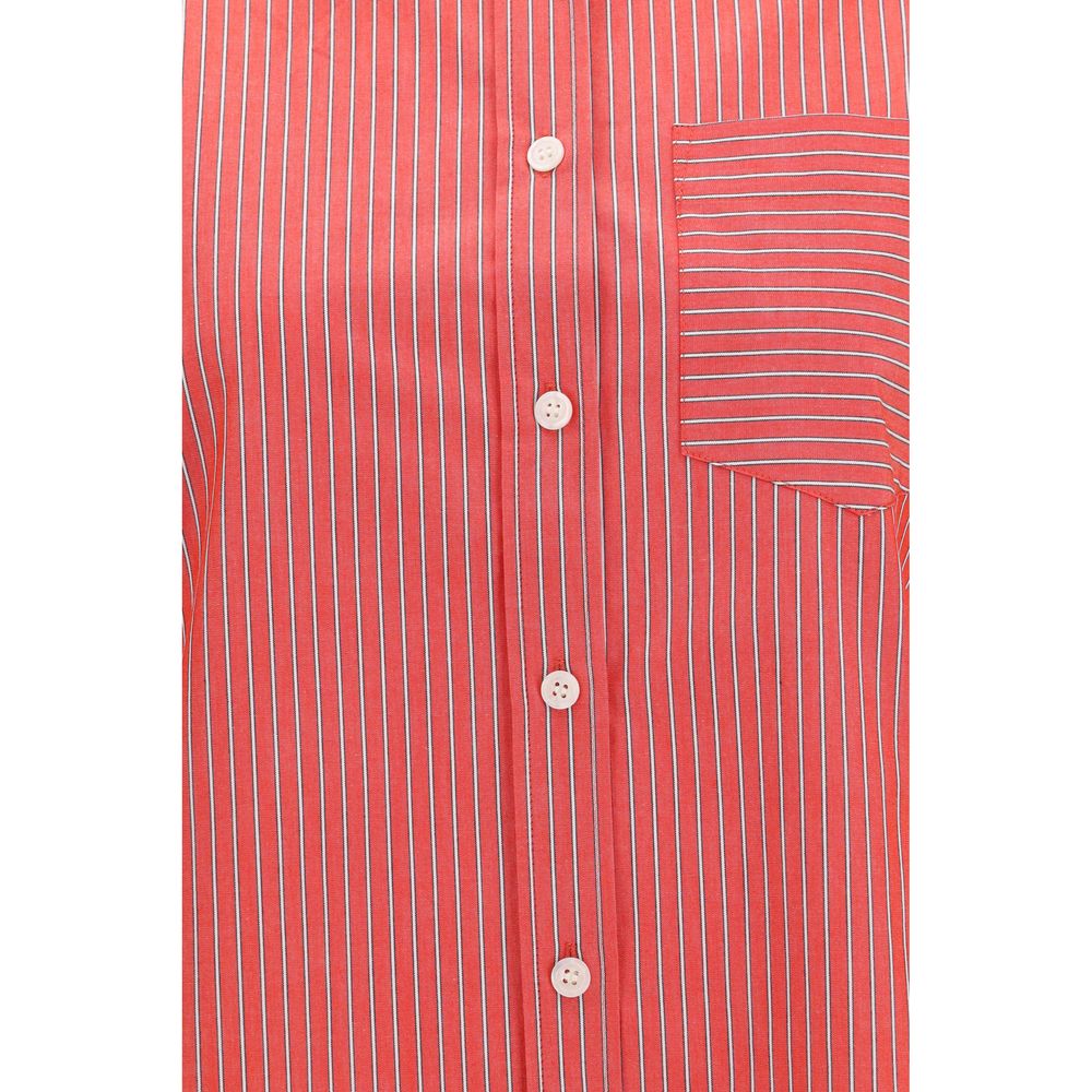 Blouse by Ganni for women in cotton multicolor & striped features an polished silhouette, showcasing a sophisticated and detail for a truly polished finish.