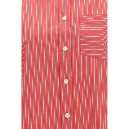 Blouse by Ganni for women in cotton multicolor & striped features an polished silhouette, showcasing a sophisticated and detail for a truly polished finish.
