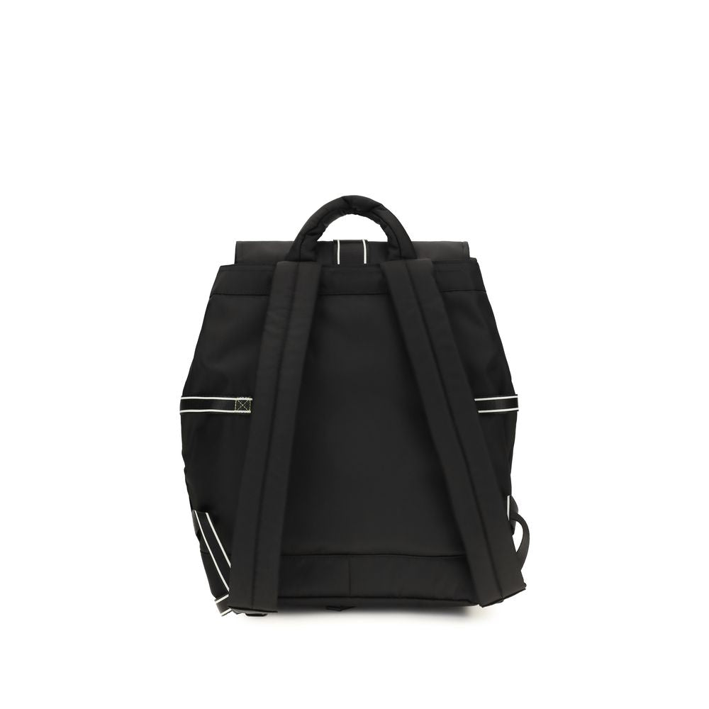 Backpack by Ganni for women in polyamide polyethylene polyurethane & tu black showcases a urban-chic Re Tech Polyamide Polyethylene Polyurethane & TU Backpack design, featuring a secure buckle with urban-chic external-pockets and versatile handle, backpack-strap & adjustable-strap.