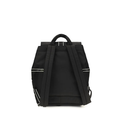 Backpack by Ganni for women in polyamide polyethylene polyurethane & tu black showcases a urban-chic Re Tech Polyamide Polyethylene Polyurethane & TU Backpack design, featuring a secure buckle with urban-chic external-pockets and versatile handle, backpack-strap & adjustable-strap.
