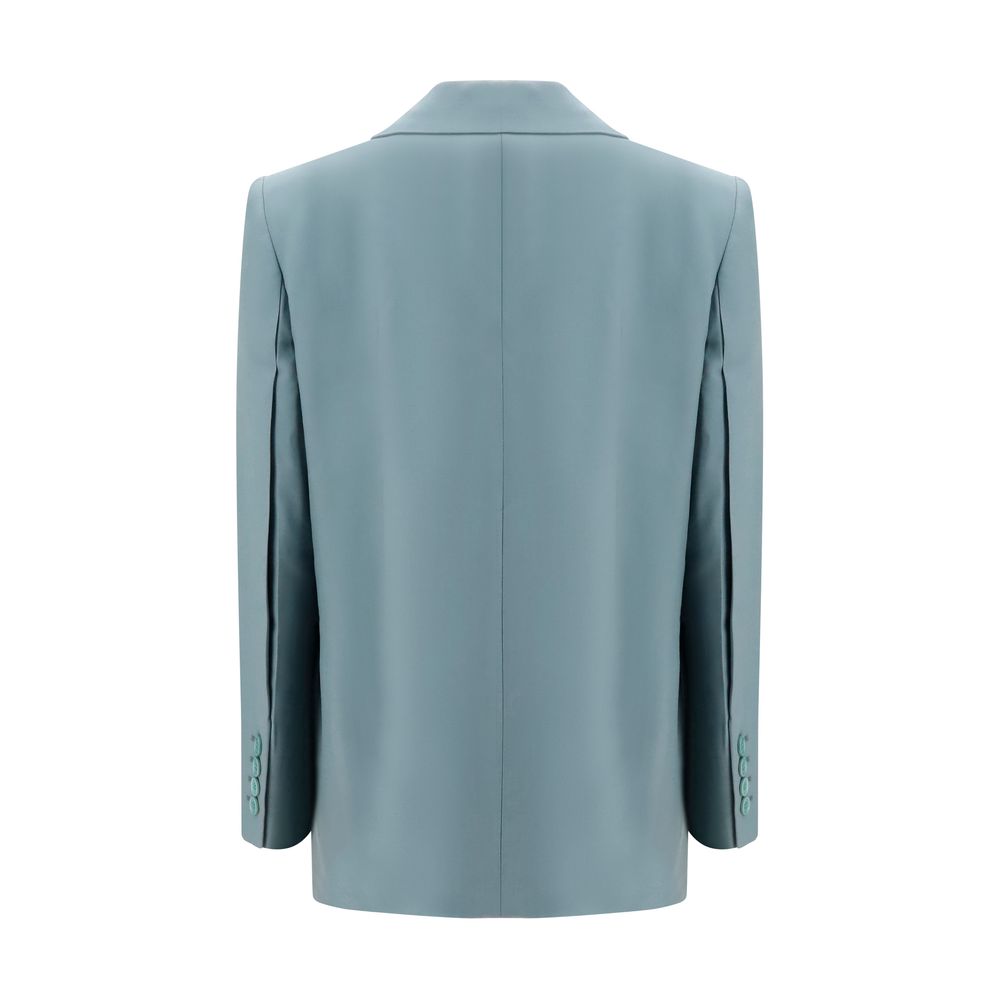 Blazer by Chloé for women in merino wool bicolour features an stylish silhouette, showcasing a sophisticated v-neck lapel peak-lapel neckline and stylish for a truly stylish finish.