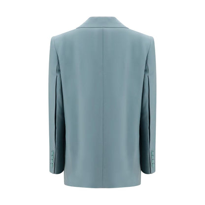 Blazer by Chloé for women in merino wool bicolour features an stylish silhouette, showcasing a sophisticated v-neck lapel peak-lapel neckline and stylish for a truly stylish finish.