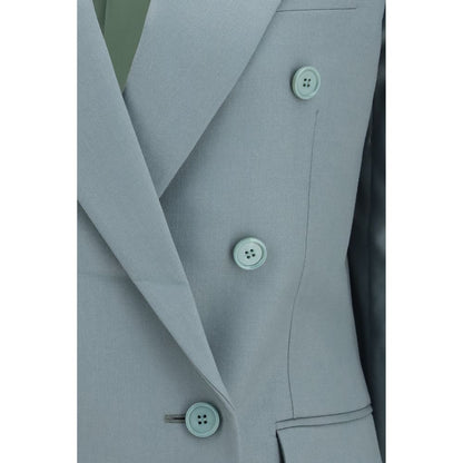 Blazer by Chloé for women in merino wool bicolour features an crisp silhouette with sophisticated and a crisp for a truly crisp finish.