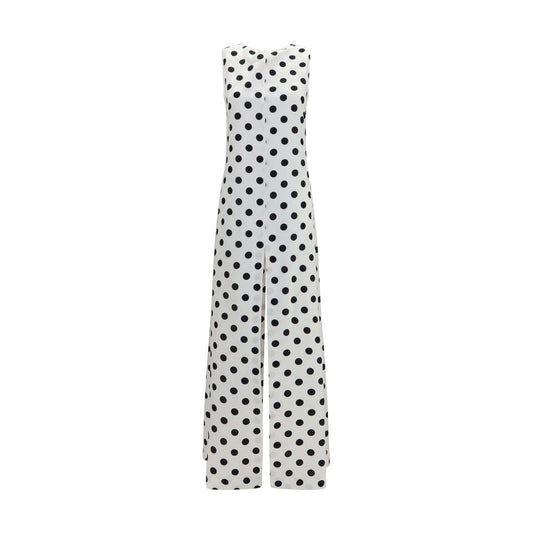 Dress by SA SU PHI for women in silk black, white & patterned features an eye catching silhouette with a sophisticated , elegant sleeveless, and a refined maxi long for a eye catching aesthetic.
