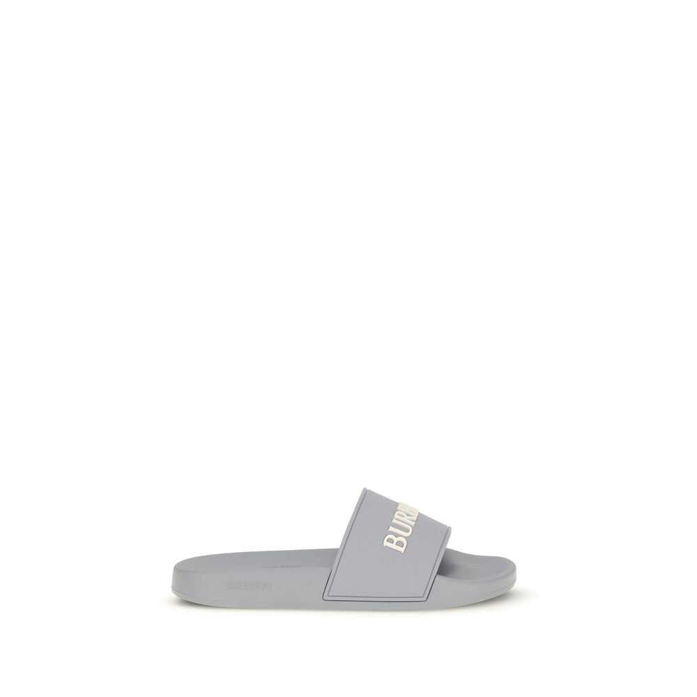 Flat Shoes by Burberry for men in rubber gray features an ergonomic silhouette, perfectly showcasing Men's Rubber Flat Shoes with its distinct flat and elegant .