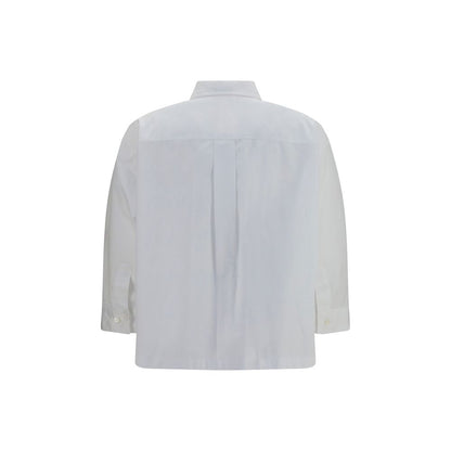 Dress Shirt by Brunello Cucinelli for women in cotton white showcases a sleek silhouette, elegantly detailed with a sleek and for a sleek finish.