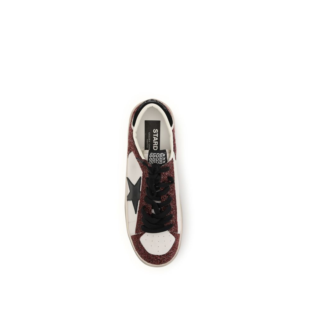 Athletic Sneakers by Golden Goose for women in bos taurus calf leather & rhinestone multicolor showcases an impeccable silhouette, defined by an impeccable athletic style design that perfectly captures the essence of the Star Women's Athletic Bos Taurus Calf Leather & Rhinestone Sneakers.