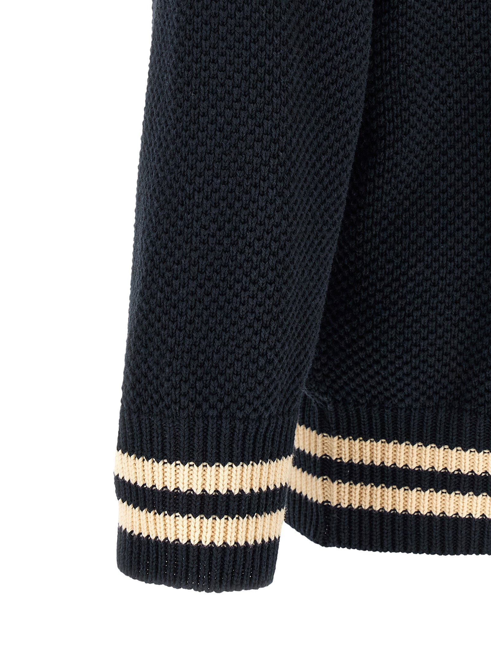 Cardigan by Golden Goose for men in cotton blue features an impeccable silhouette, showcasing a sophisticated and detail for a truly impeccable finish.