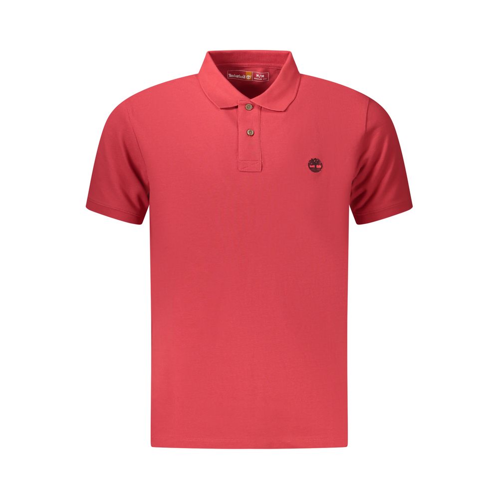 Timberland Men's Regular-Fit Cotton Polo Shirt - Red