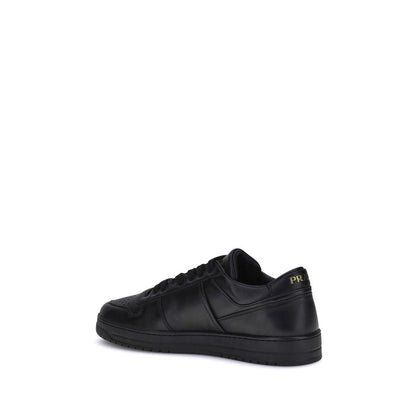 Sneakers by Prada for men in bos taurus calf leather black presents a impeccable silhouette as Men's Low Top Bos Taurus Calf Leather Sneakers, expertly defined by a impeccable low-top style for a impeccable, high-fashion look.
