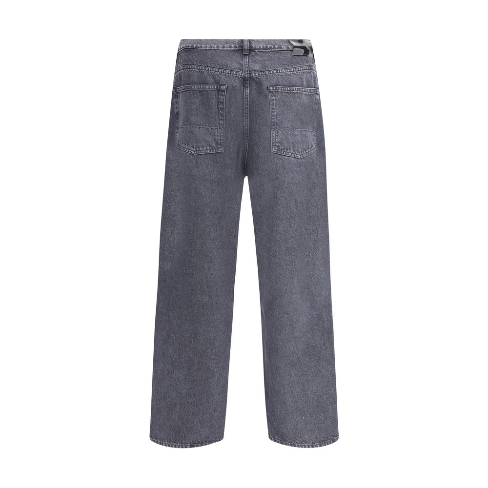Jeans by Our Legacy for men in denim cotton black presents a refined pantology silhouette, artfully defined by a refined pantology relaxed-fit & regular-fit, long, and a sophisticated .