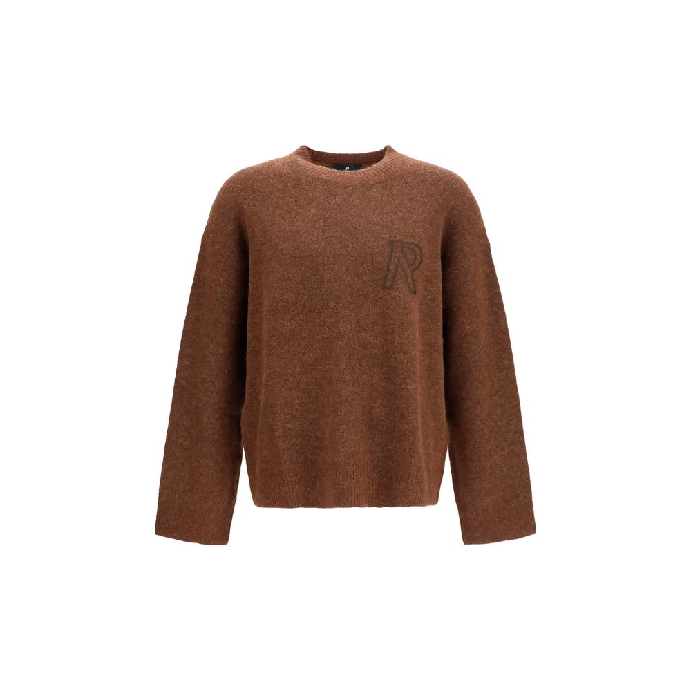 Sweatshirt by Represent for men in nylon acrylic & alpaca wool brown features an magnificent silhouette, showcasing a sophisticated crew neckline and detail for a truly magnificent finish.