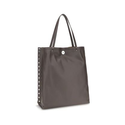 Shoulder Bag by Zanellato for women in bos taurus calf leather gray presents a versatile silhouette, showcasing a secure zipper and versatile with versatile shoulder-strap & handle for a sophisticated look.
