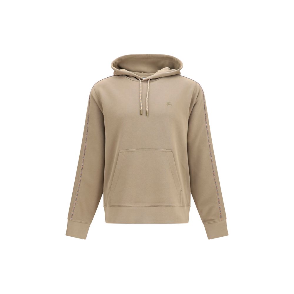 Sweatshirt Hoodie by Burberry for men in stretch cotton bicolour, signature & print features an dramatic silhouette, showcasing a sophisticated hooded neckline and dramatic long-sleeve for a refined, modern aesthetic.
