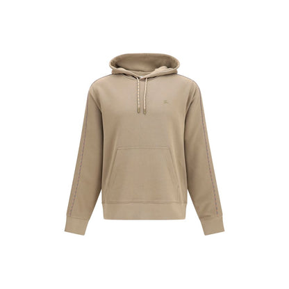 Sweatshirt Hoodie by Burberry for men in stretch cotton bicolour, signature & print features an dramatic silhouette, showcasing a sophisticated hooded neckline and dramatic long-sleeve for a refined, modern aesthetic.