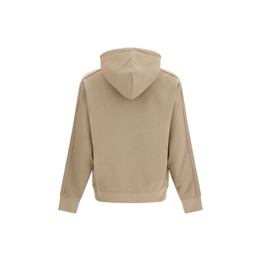 Sweatshirt Hoodie by Burberry for men in stretch cotton bicolour, signature & print features a slouchy chic silhouette, detailed with a slouchy chic and a signature hooded neckline for an elevated aesthetic.