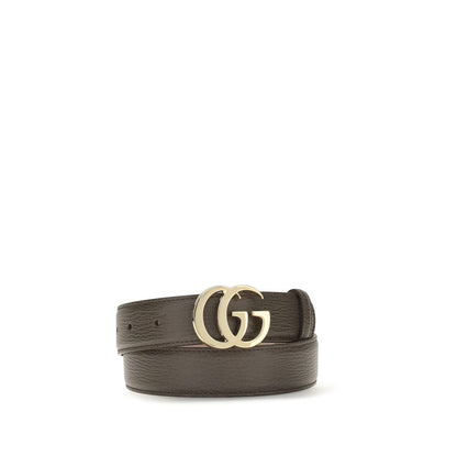 Belt by Gucci for women in bos taurus calf grained leather brown & gold features an distinguished design, perfectly showcasing the sophisticated craftsmanship of this distinguished Gg Bos Taurus Calf Grained Leather Belt.