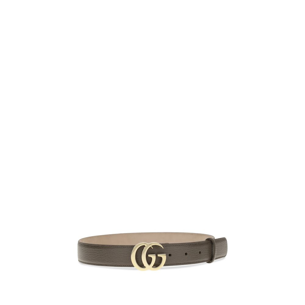 Belt by Gucci for women in bos taurus calf grained leather brown & gold presents a artisanal silhouette from the Gg Bos Taurus Calf Grained Leather Belt collection, showcasing an artisanal design and refined craftsmanship for a artisanal look.