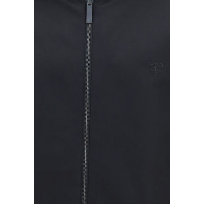 Hooded Jacket by Gucci for men in nylon cotton polyester black & brown features an utilitarian silhouette with a refined hooded neckline, showcasing sophisticated pockets & hooded for an utilitarian aesthetic.
