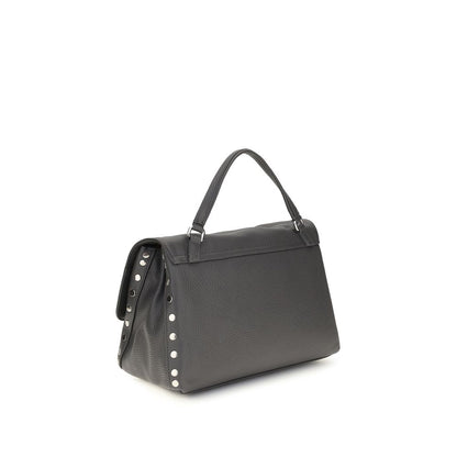 Handbag by Zanellato for women in bos taurus calf leather gray & multicolor features a refined silhouette, showcasing a secure zipper, organized , and versatile handle & adjustable-strap for a refined finish.