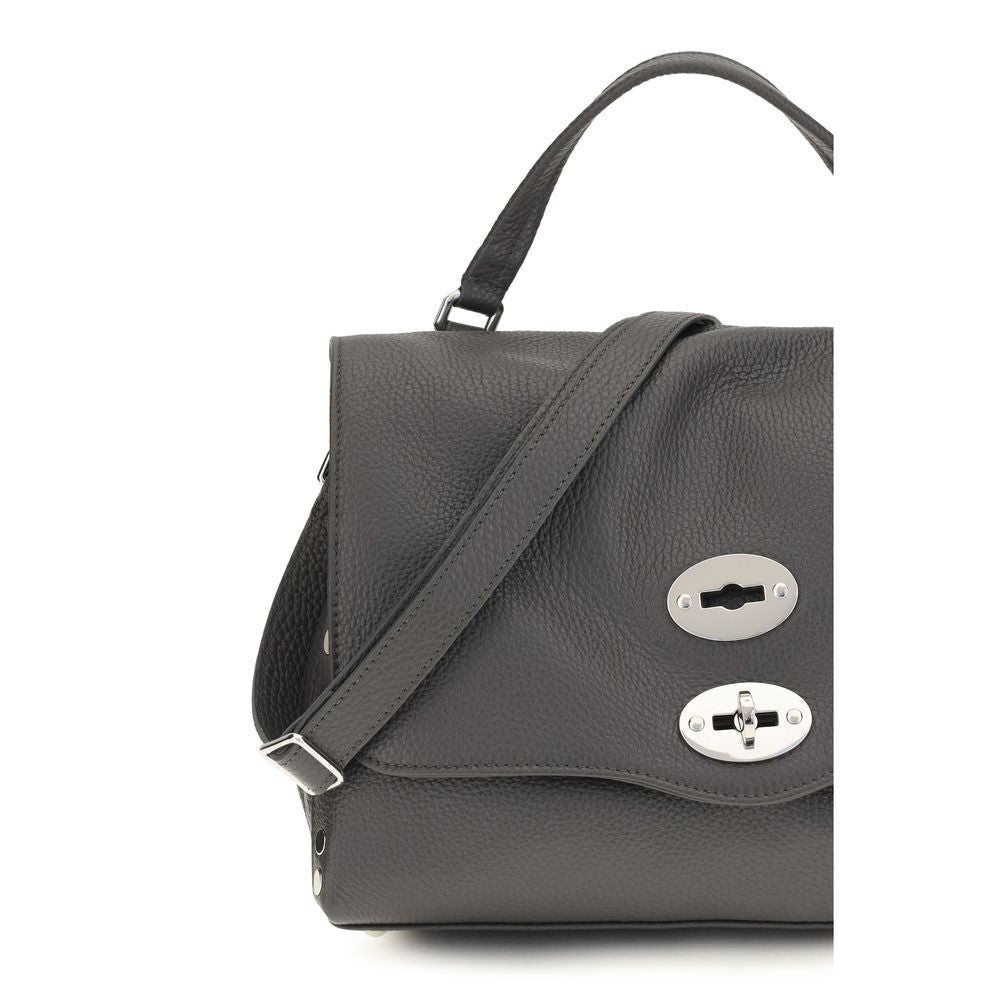 Handbag by Zanellato for women in bos taurus calf leather gray & multicolor features an refined silhouette, showcasing a secure zipper, ample , and versatile handle & adjustable-strap for a sophisticated refined aesthetic.