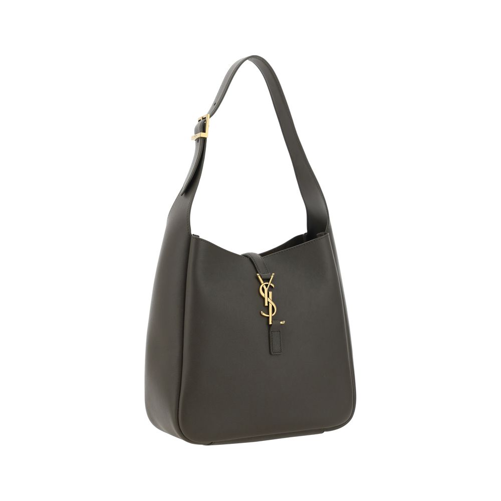 Shoulder Hobo Bag by Saint Laurent for women in bos taurus calf grained leather bicolour features a distinguished silhouette, showcasing a secure buckle & hook and distinguished built-in-compartments with versatile shoulder-strap & adjustable-strap for a distinguished finish.