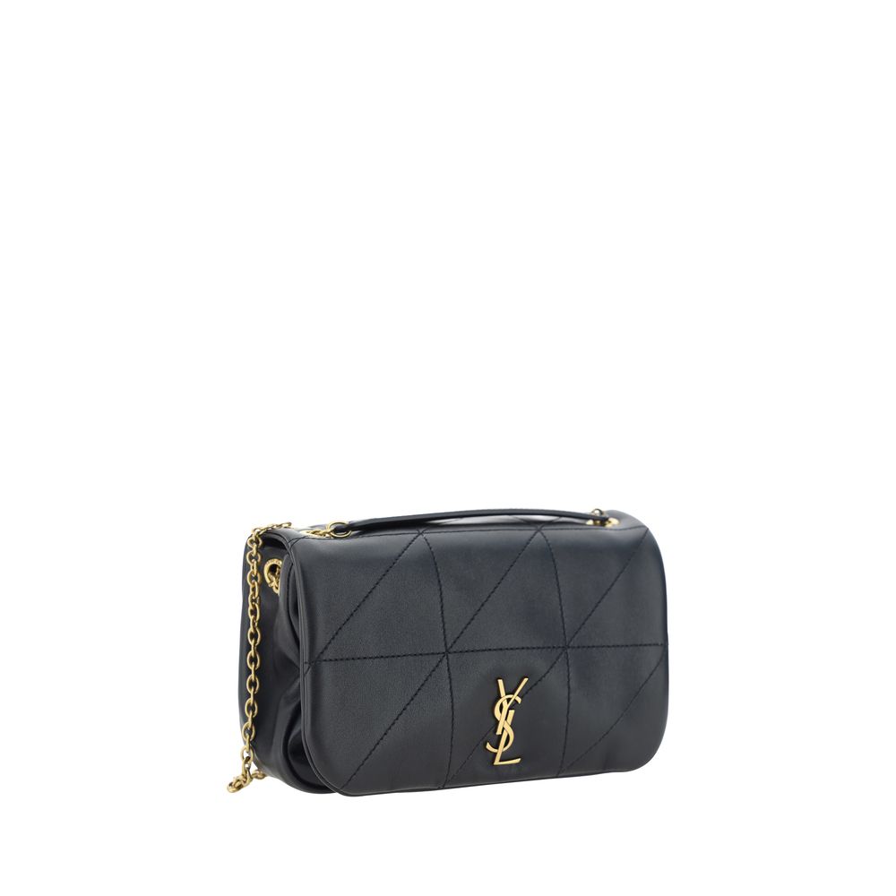 2-in-1 Shoulder & Crossbody Flap Bag by Saint Laurent for women in lambskin leather black & signature features a distinguished silhouette, showcasing a secure flap & magnetic and distinguished with versatile crossbody-strap & shoulder-strap for a distinguished finish.