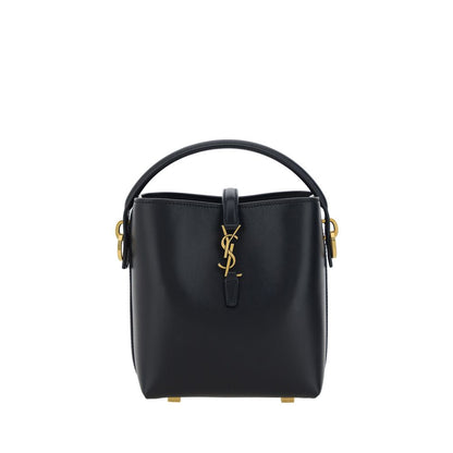 Shoulder Bag by Saint Laurent for women in bos taurus calf nappa & suede leather black features a effortless chic silhouette with a secure hook, ample single-compartment, and versatile shoulder-strap, handle & adjustable-strap for a effortless chic finish.