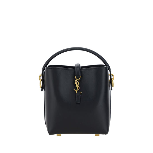 Shoulder Bag by Saint Laurent for women in bos taurus calf nappa & suede leather black features a effortless chic silhouette with a secure hook, ample single-compartment, and versatile shoulder-strap, handle & adjustable-strap for a effortless chic finish.