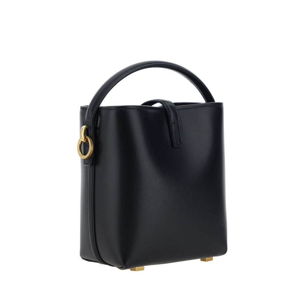 Shoulder Bag by Saint Laurent for women in bos taurus calf nappa & suede leather black features a effortless sophistication silhouette, secured by a hook with ample single-compartment and versatile shoulder-strap, handle & adjustable-strap for a effortless sophistication finish.