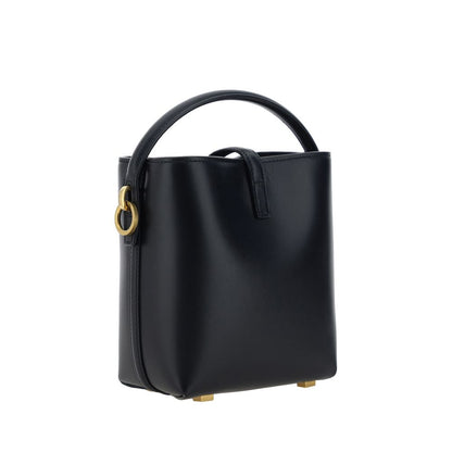 Shoulder Bag by Saint Laurent for women in bos taurus calf nappa & suede leather black features a effortless sophistication silhouette, secured by a hook with ample single-compartment and versatile shoulder-strap, handle & adjustable-strap for a effortless sophistication finish.